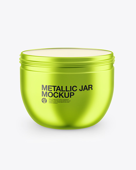 Metallic Jar Mockup