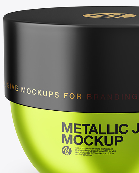 Metallic Jar Mockup