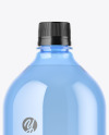 Blue Plastic Water Bottle Mockup