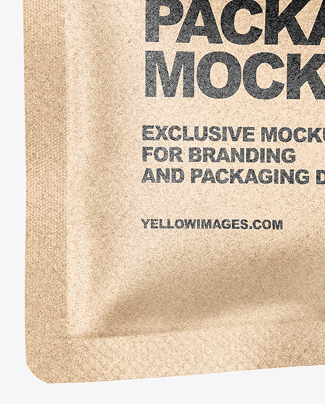 Matte Kraft Pouch Mockup