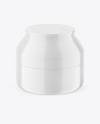 Glossy Cosmetic Jar Mockup