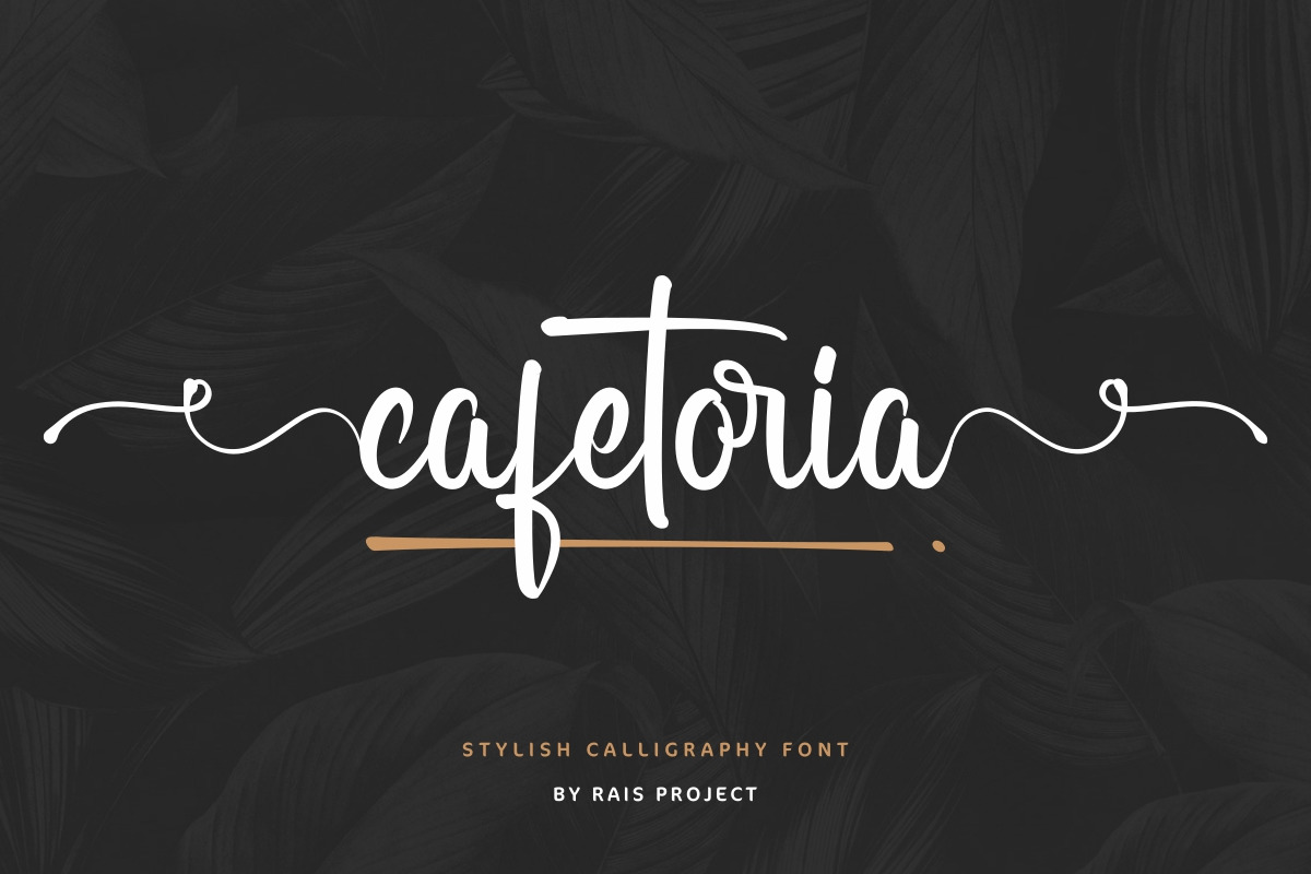 Cafetoria Calligraphy Font Cafetoria Calligraphy Font