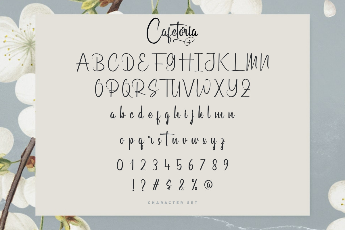 Cafetoria Calligraphy Font Cafetoria Calligraphy Font