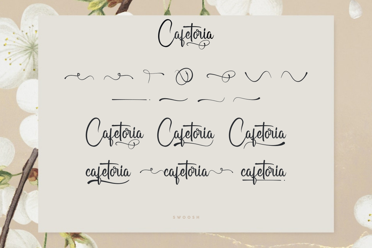 Cafetoria Calligraphy Font Cafetoria Calligraphy Font