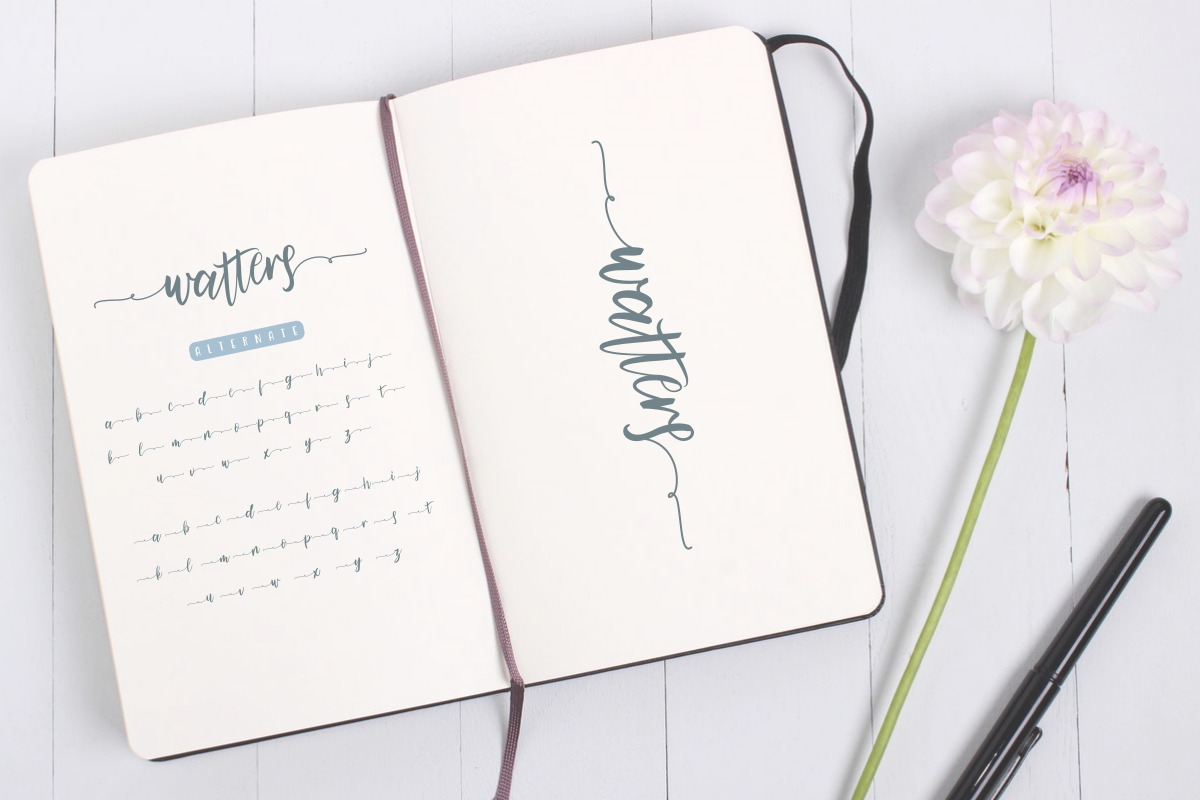 Watters Calligraphy Font Watters Calligraphy Font