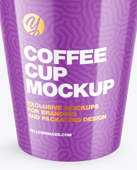 Glossy Coffee Cup Mockup