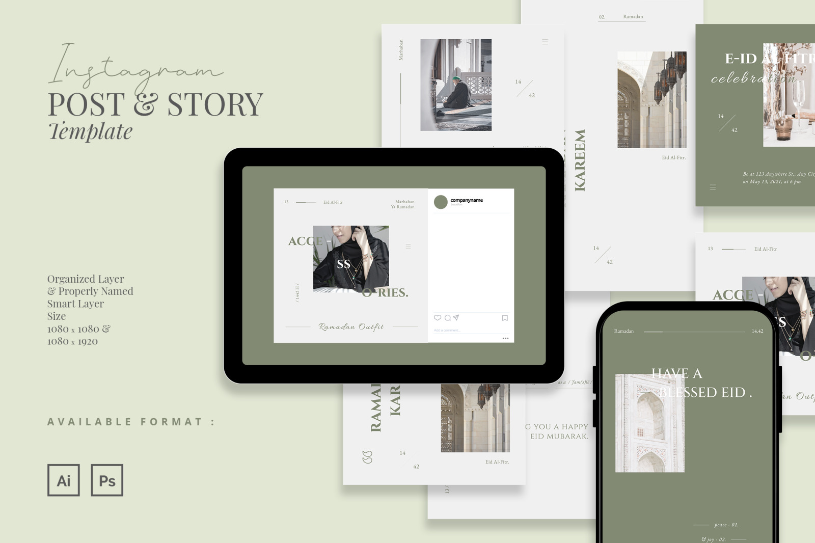 Classy Happy Eid Instagram Template Classy Happy Eid Instagram Template