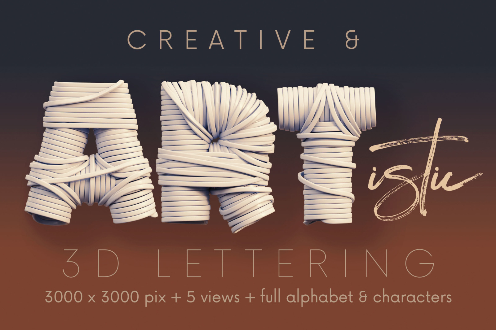 Cable - Free 3D Lettering