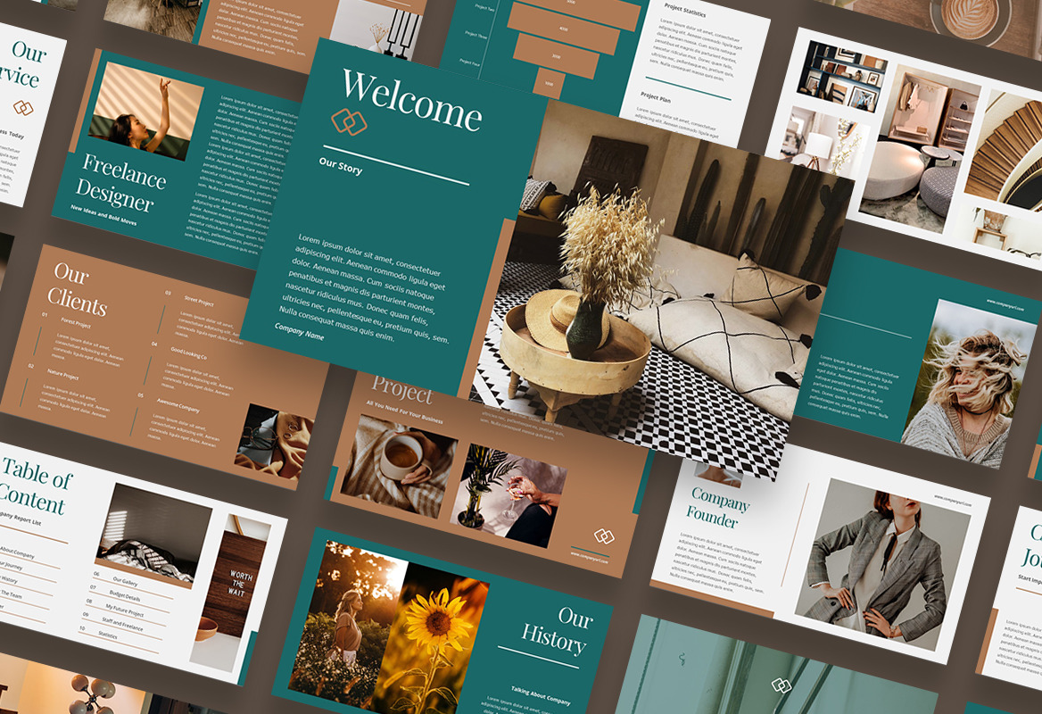 Beautiful Elegant Corporate Presentation Template