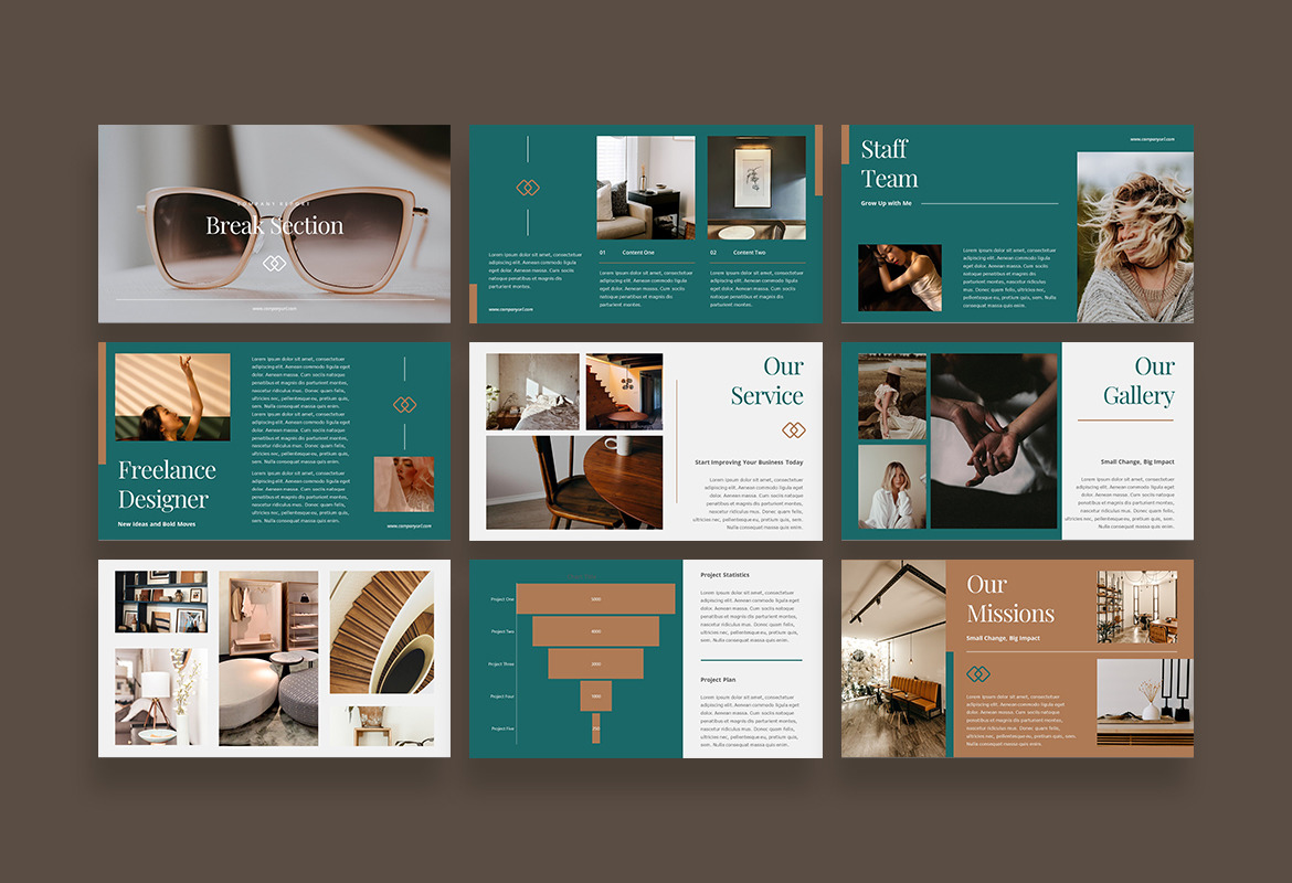 Beautiful Elegant Corporate Presentation Template