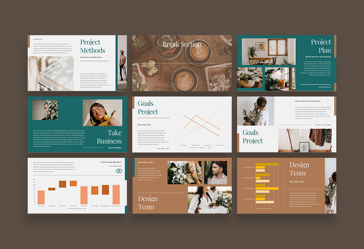 Beautiful Elegant Corporate Presentation Template