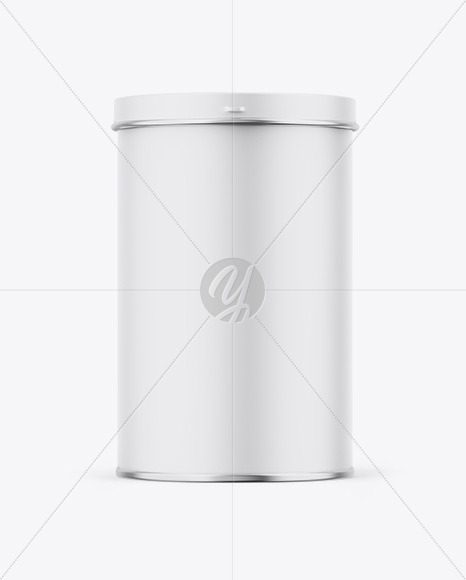 Matte Tin Can Box Mockup