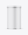 Matte Tin Can Box Mockup