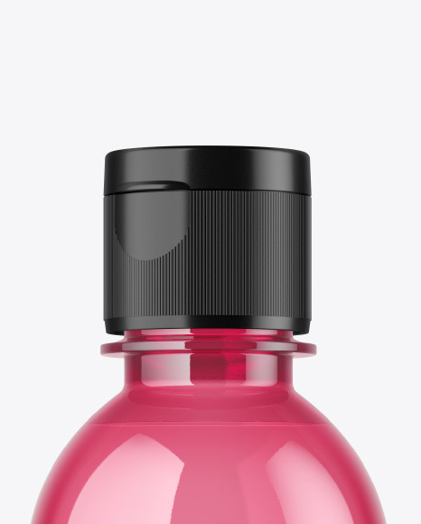 Colored Plastic Bottle Mockup