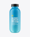 400 ml Glossy Plastic Bottle Mockup