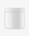 Glossy Plastic Jar Mockup