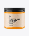 Glossy Plastic Jar Mockup