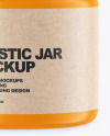 Matte Plastic Jar Mockup