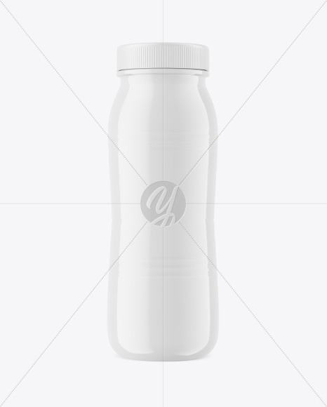 250 ml Glossy Plastic Bottle Mockup