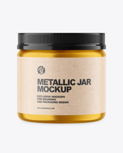 Metallic Jar Mockup