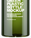 Green Plastic Bottle Mockup