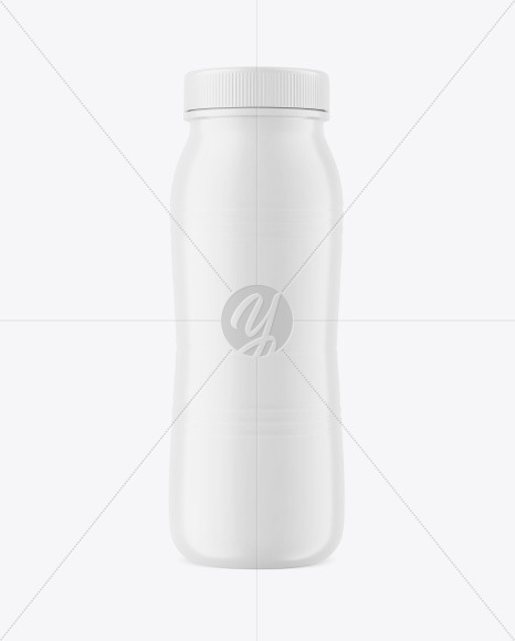 250 ml Matte Plastic Bottle Mockup