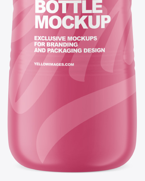 250 ml Matte Plastic Bottle Mockup