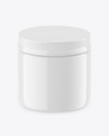 Glossy Plastic Jar Mockup