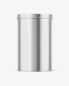 Glossy Metallic Tin Can Box Mockup