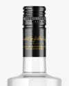 Clear Glass Vodka Bottle Mockup