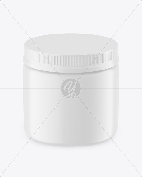 Matte Plastic Jar Mockup