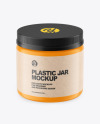 Matte Plastic Jar Mockup