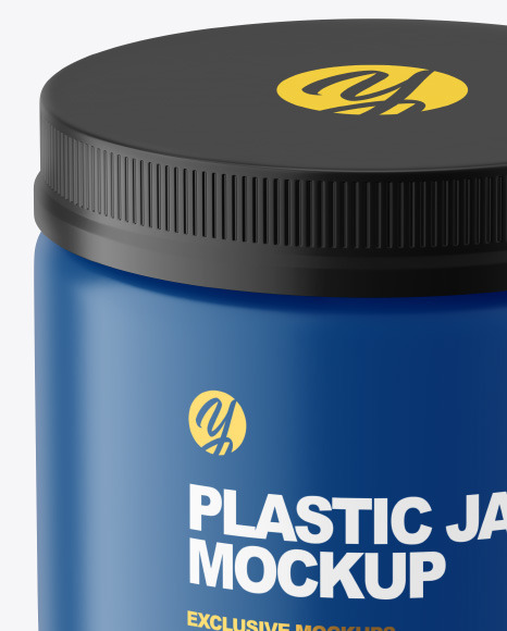 Matte Plastic Jar Mockup