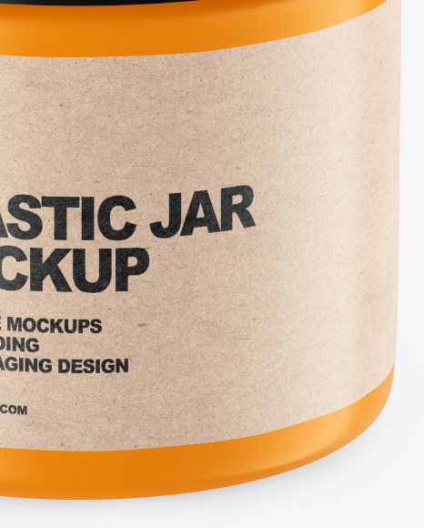 Matte Plastic Jar Mockup