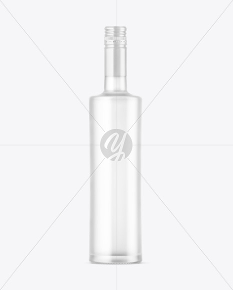 Frosted Glass Vodka Bottle Mockup