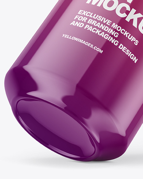 330ml Glossy Drink Can Mockup