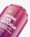 330ml Glossy Drink Can Mockup