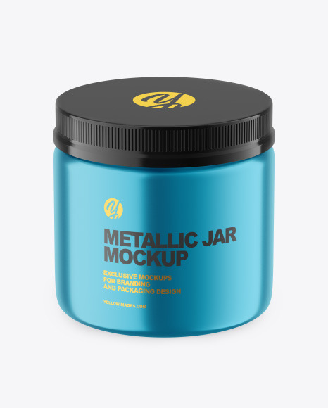 Metallic Jar Mockup