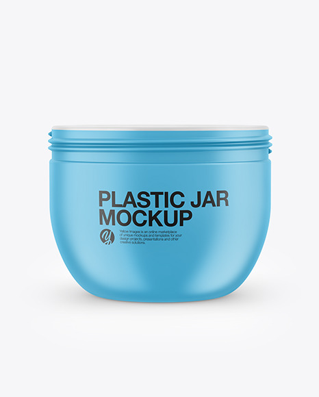 Matte Plastic Jar Mockup