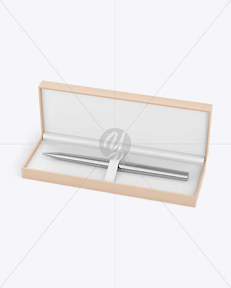 Gift Writing Pen in Box Mockup