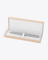 Gift Writing Pen in Box Mockup