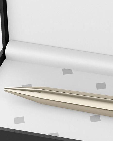 Gift Writing Pen in Box Mockup