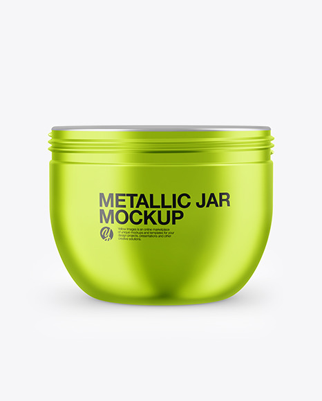 Metallic Jar Mockup