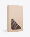 Kraft Paper Box with Tea Mockup