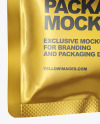 Glossy Metallic Pouch Mockup