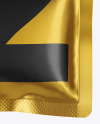 Glossy Metallic Pouch Mockup