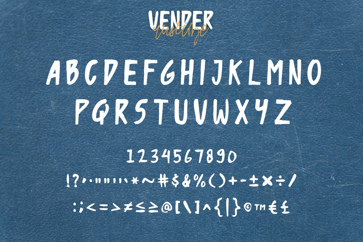 Vender Rustime Font Duo