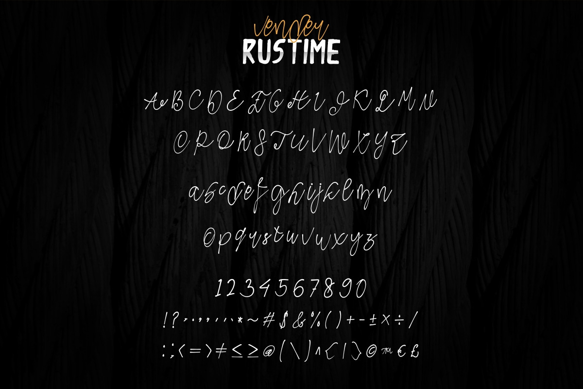 Vender Rustime Font Duo