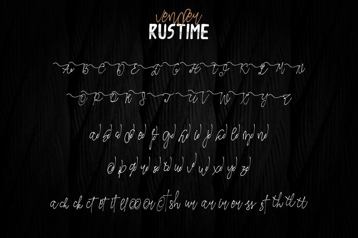 Vender Rustime Font Duo