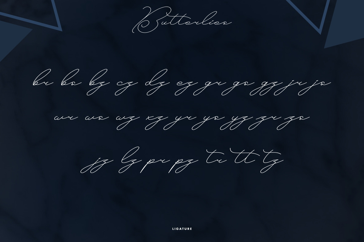 Butterlies Handwriting Script Font Butterlies Handwriting Script Font